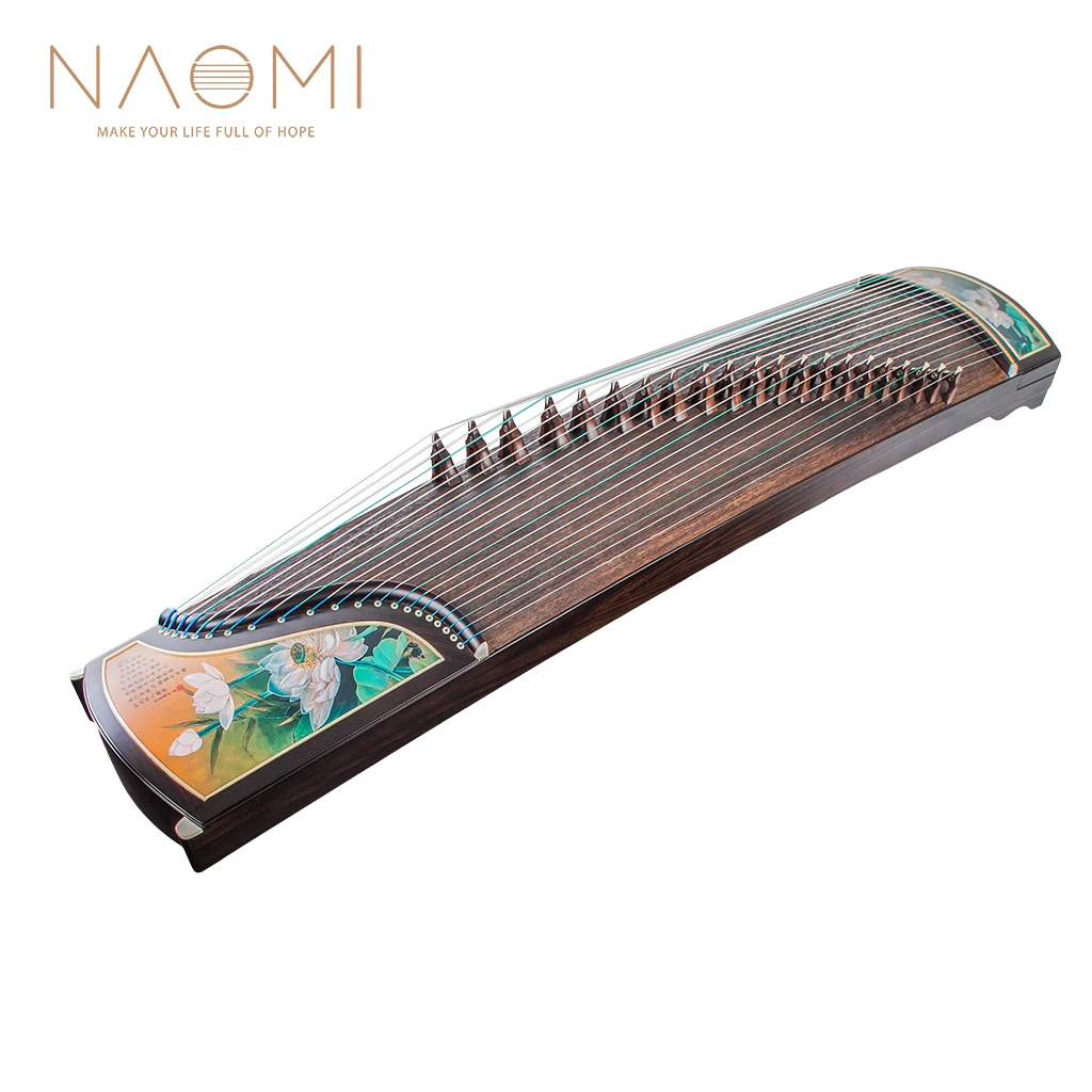Naomi Chinese Zither 21 String Sandalwood Guzheng Instrument Gu Zheng