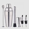 Factory Direct 700ml stainless steel color gift box barware rustic bar tool gift bartender set