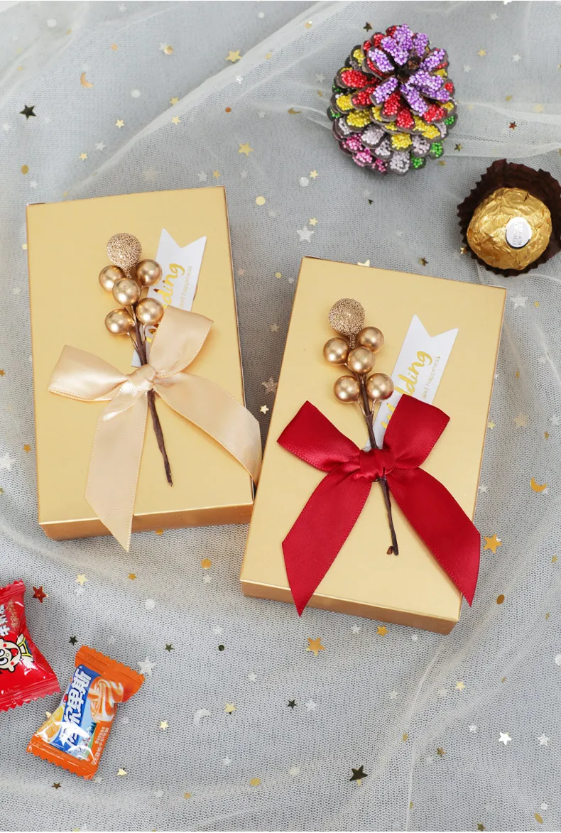 热卖巧克力储存小型纸质包装盒豪华圣诞礼品盒婚礼忙糖果盒