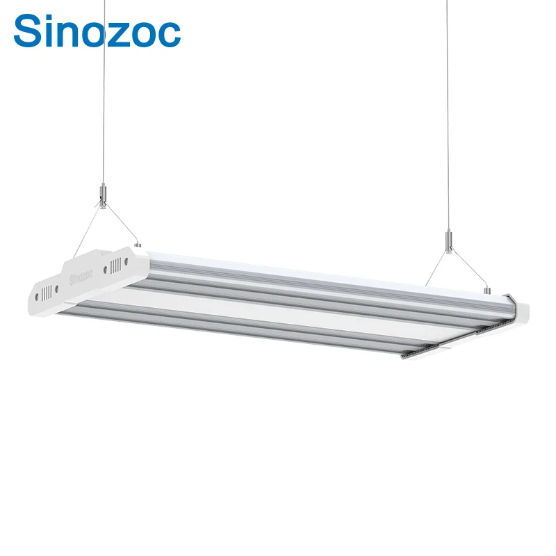 Sinozoc High Luminous Efficiency 160lm/w 50w 100w 150w 200w 250w LED Linear High Bay Super Bright Commercial Lighting