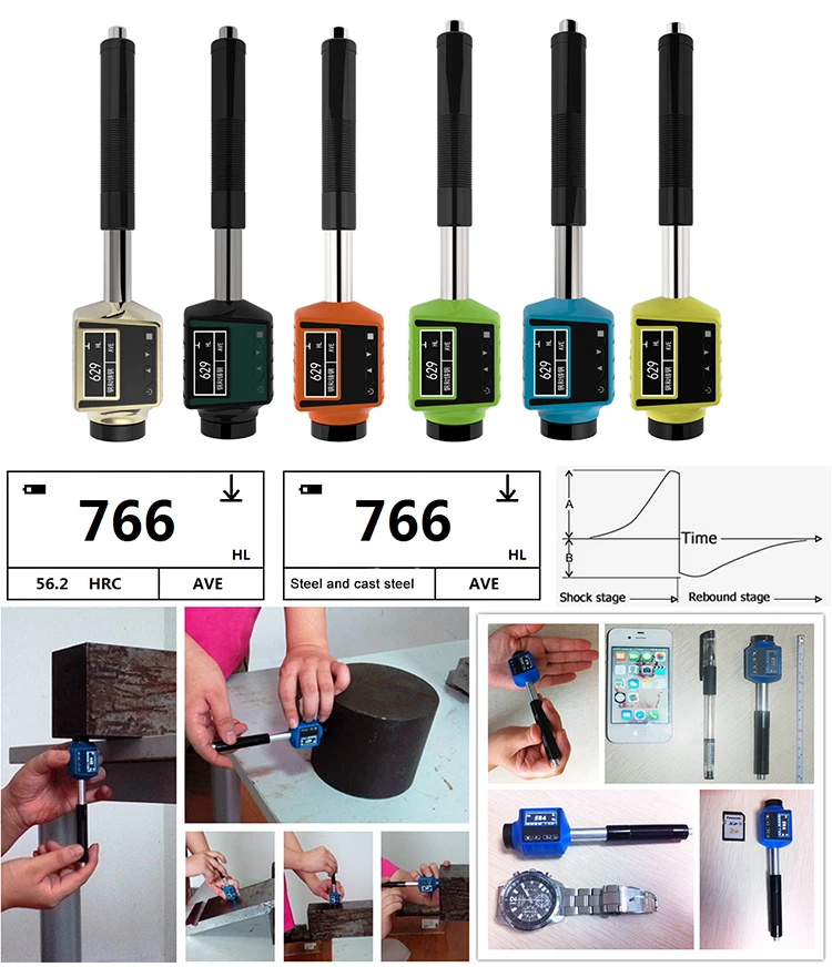 Pen Type Leeb Hardness Tester Display Portable