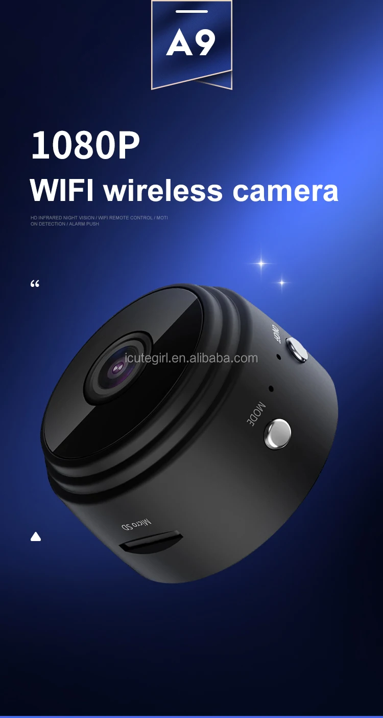 A9 App Control Cctv Cameras Hidden Motion Detection Security Wireless
