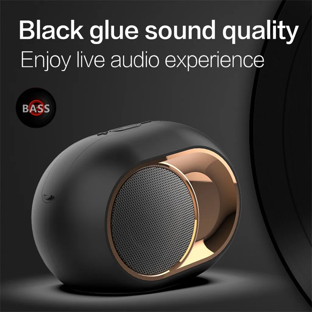 Portable Wireless Bluetooth 5.0 Speaker Stereo Sound FM TF Card USB TWS Speaker Mini Cylindrical Speaker 2019 New - ANKUX.COM