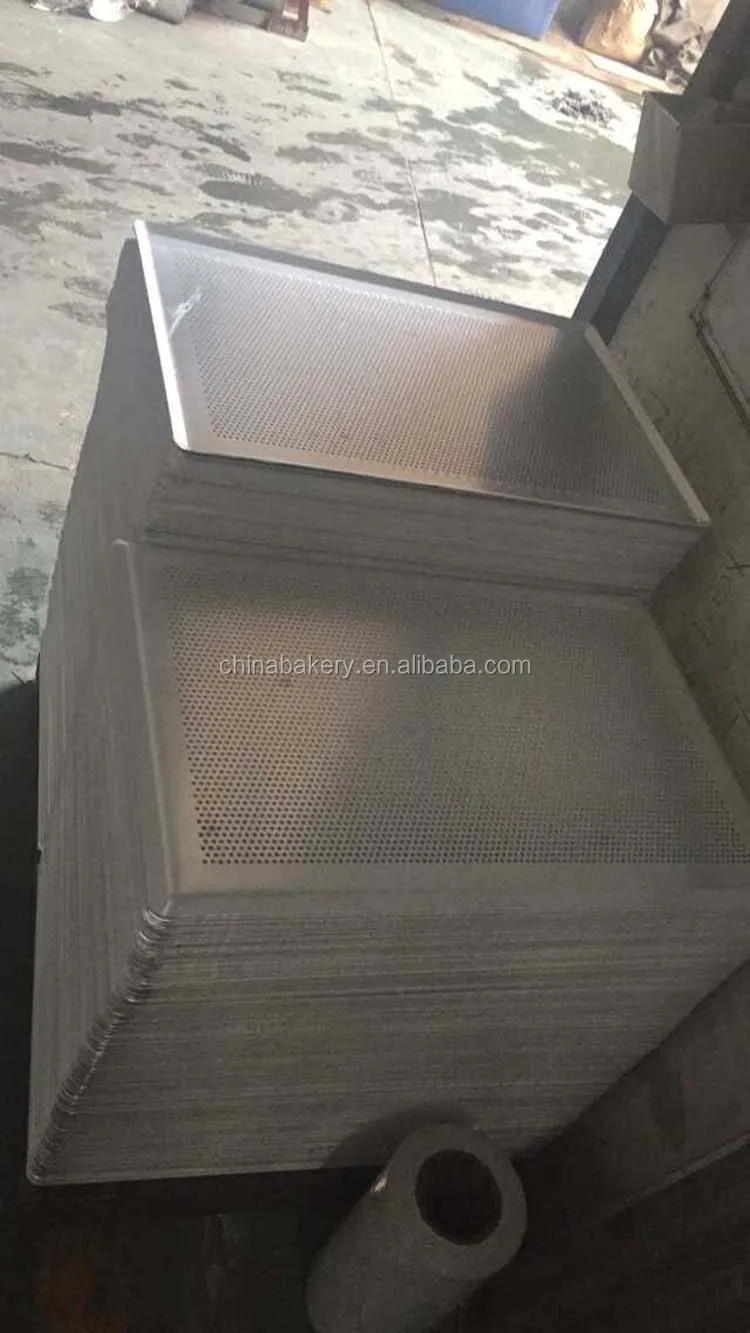 Aluminum Perforated Baking Tray Sheet Pan Bakeware With Slidingonoff Lid For Bakery Pastry