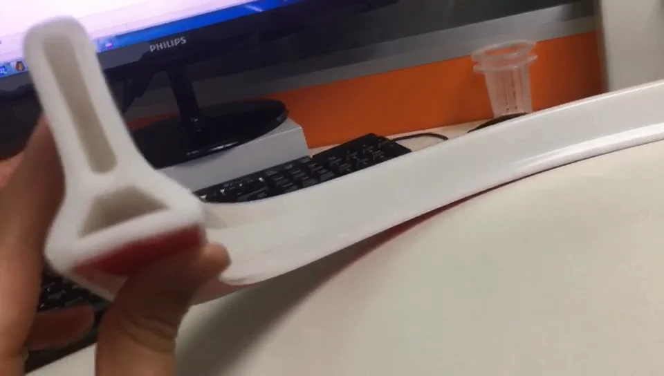 Bathroom Silicone Rubber Water Retaining Strip Barrier Shower Room