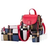 UK ladies light square mini backpack sets purse for women girls