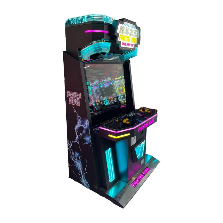 2 Player Coin-Operated Arcade Game Machine Fighter King Indoor Game for Kids Metal Cabinet in Shopping Mall manufacture