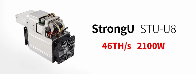StrongU Miner STU-U8 46T 2100W SHA-256 algorithm BTC Coin mining hardware  Ningbo Skycorp