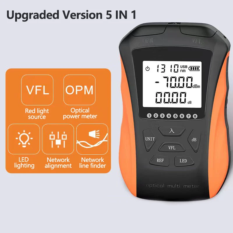 Handheld Fiber Optical Equipment Power Meter Multifunction Tester Y8 5