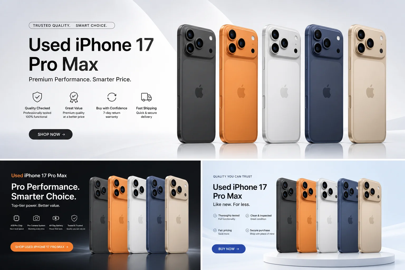 Used iPhone 17 Pro Max Master Banner