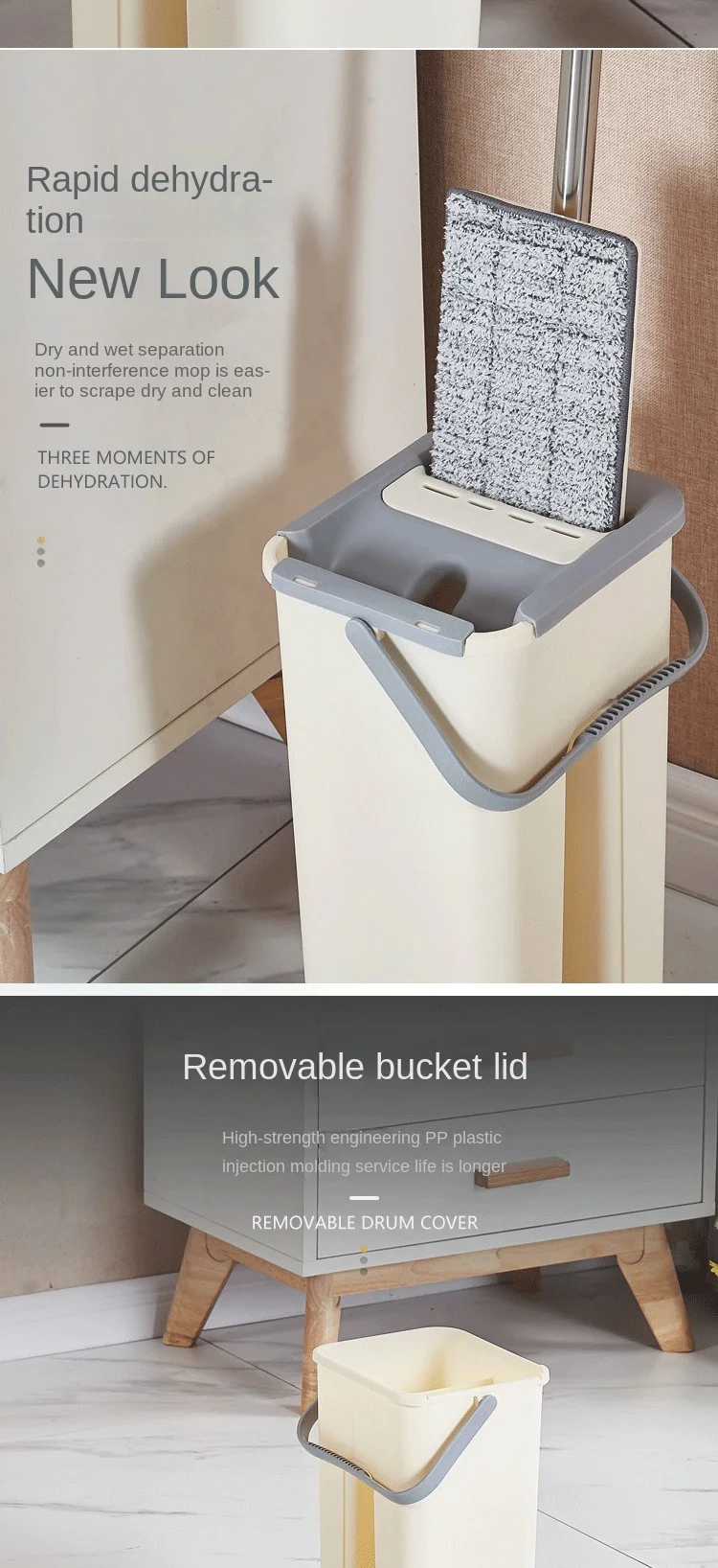 Flat Quick Clean Mop Wet And Dry 360 Microfiber Telescopic Floor