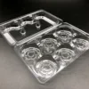 Disposable lightweight clear display custom made blister box for cake