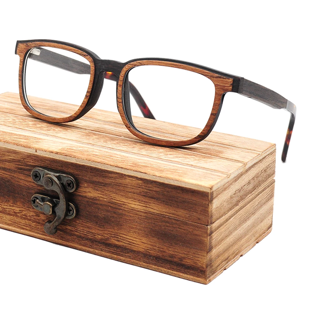 Walnut Laminated Wooden Glasses Prescription Eyewear Frame Wood Glasses