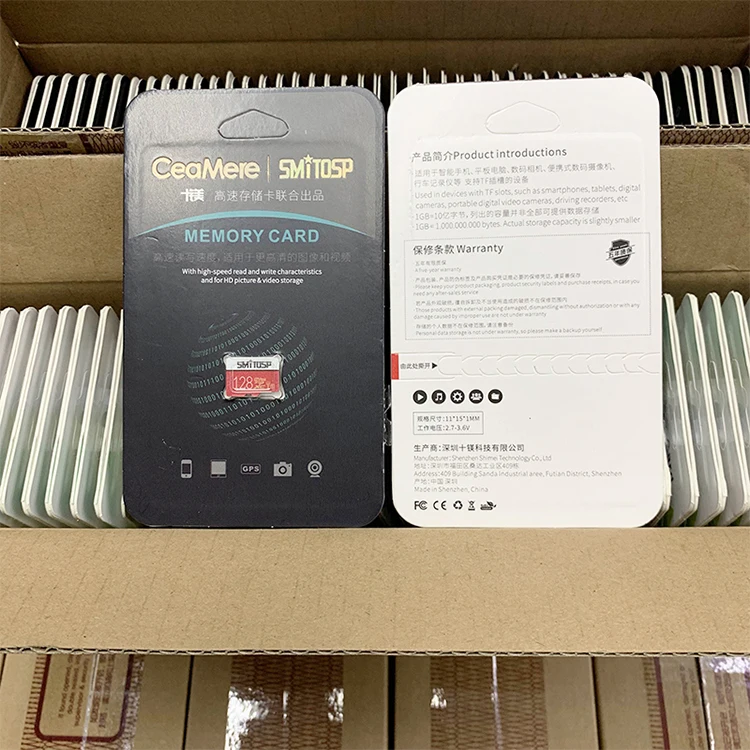 Ceamere Mitosp White Red 128GB Micro TF SD Cards Pass H2testw High Quality PSP Memory Kart 4GB 8GB 16G 64GB 256GB 128GB SD Card