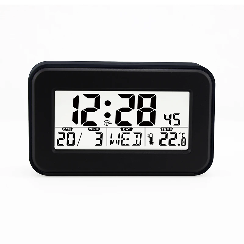 
High Quality LCD table Alarm Clock with backlight,table calendar clock 