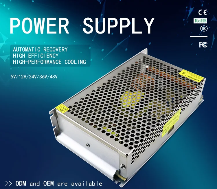 Wholesale Factories 5V 12V 24V 36V 48V Switching Power Supply 1A 2A 3A 5A 6A 8A 10A 12A 15A 16A 20A 25A 30A 33A 40A 50A 60A 70A