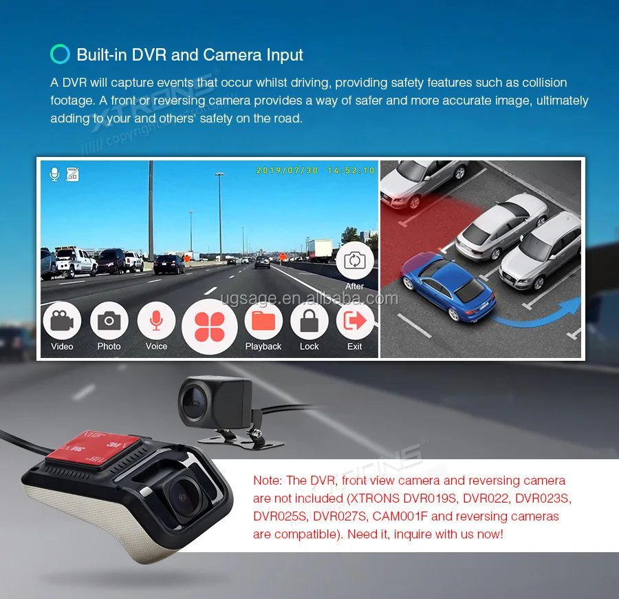 XTRONS 10.1" Android Q touch screen Bluetooth autoradio for nissan x