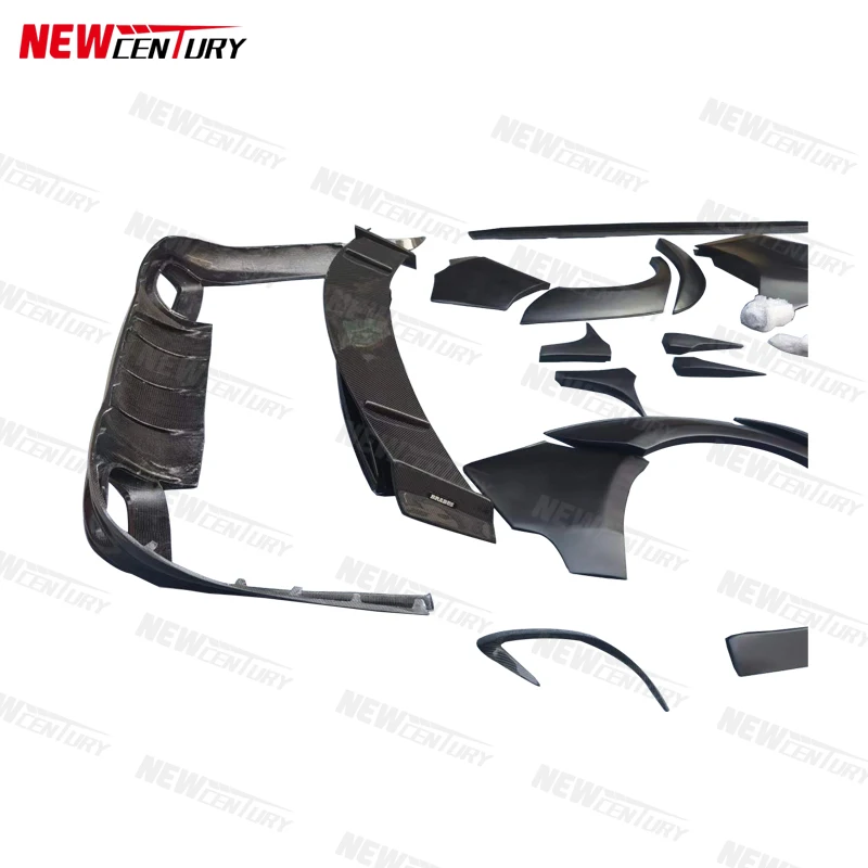 Carbon Fiber Body Kit For Babos The Front Bumper Skirt And Rear Spoiler Tail Are Used For