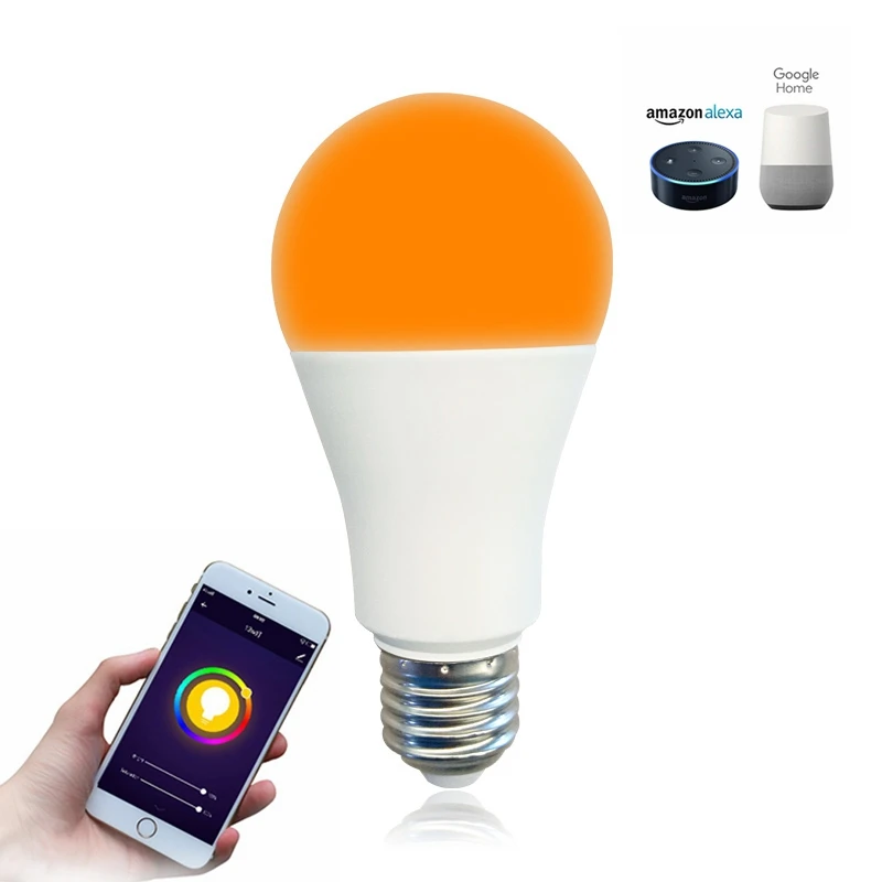 Smart lights E26/27 9w led bulb light intelligent bulb lamp with rechargeable battery