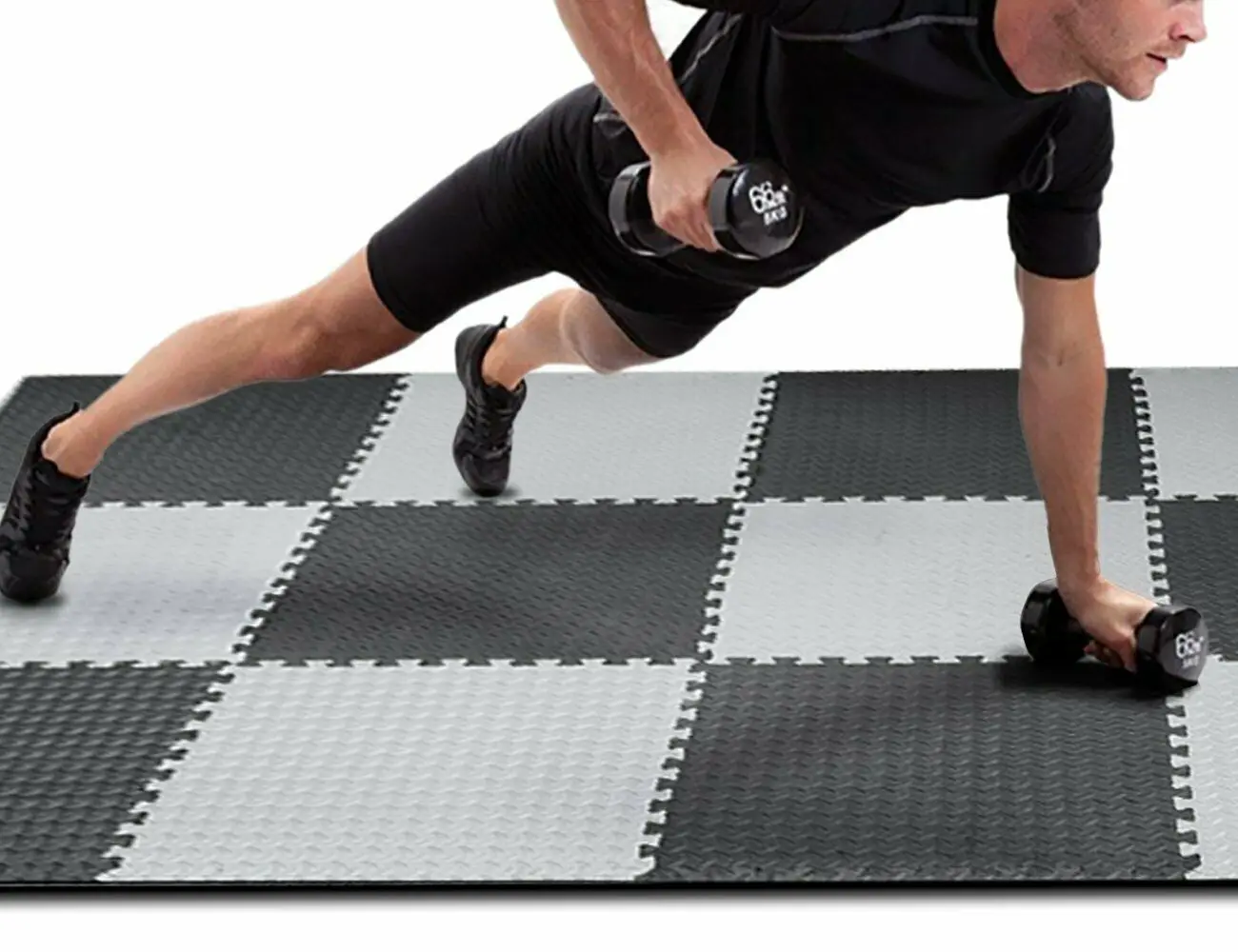 Details about   Gym Floor Mat 24-144SQ FT EVA Foam Interlocking Exercise Fitness Puzzle Flooring 