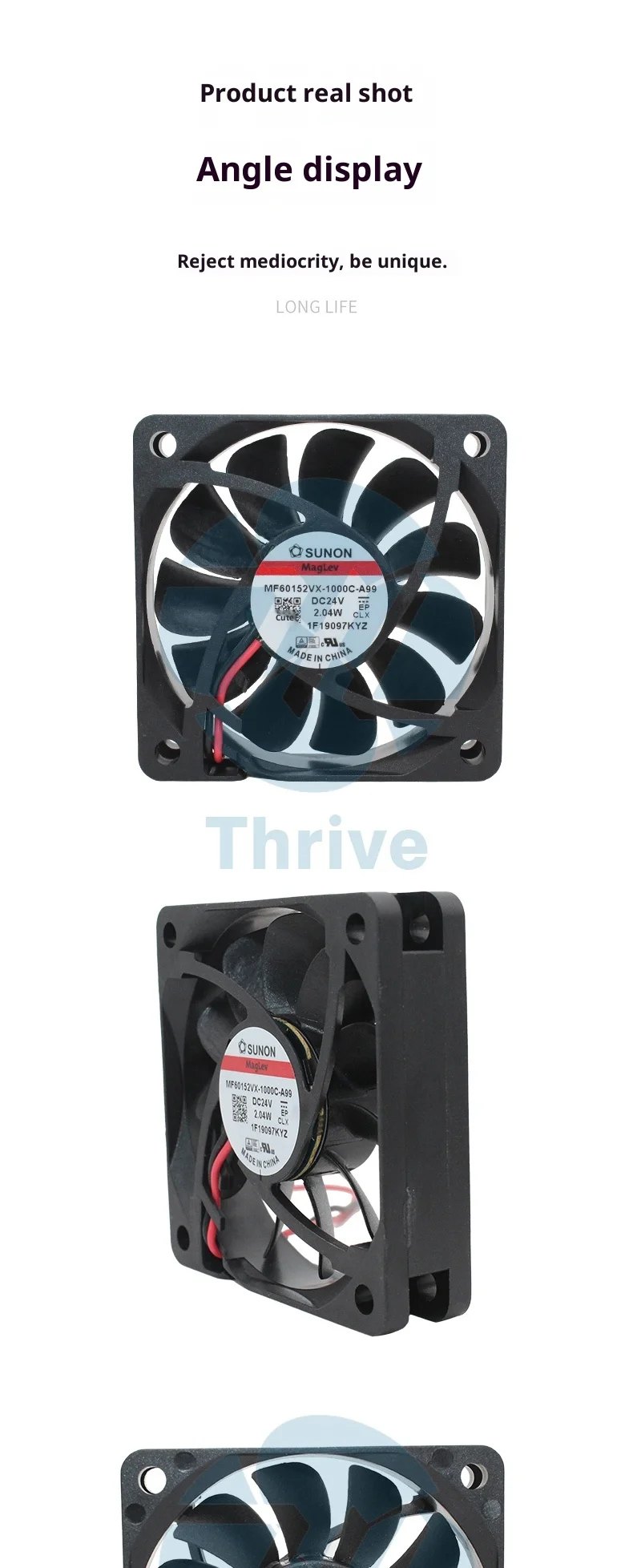 Inverter Cooling Fan, SUNON, 6015, 24V, 2.04W - detail 10