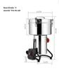 Bone grinder for pet or human cremated bones ash 220V