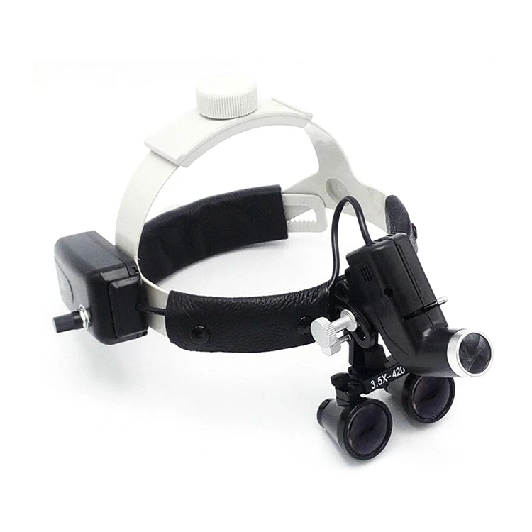 便携式ent led医用头灯牙科手术放大镜玻璃光学放大镜实验室手术用