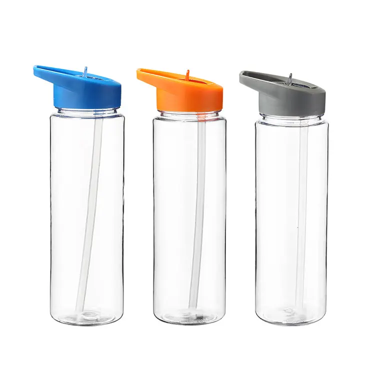 750ml Sport Wholesale Bpa Free Clear Plastic Wholesale Tritan Material Water Bottle With Flip 6148