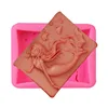 Mermaid diy manual soap silica gel mold manual soap creative animal manual soap flip sugar silica gel mold