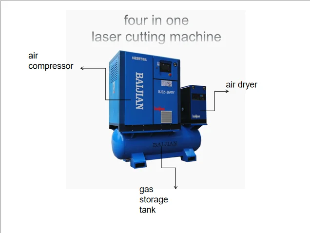 laser metal cutting machine silent oil compressor cheap price