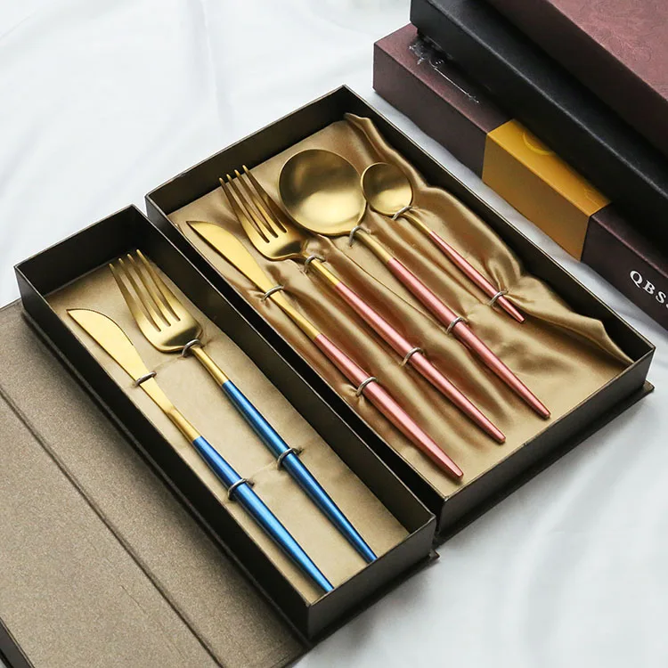 Wholesale 24pcs Stainless Steel Cutlery Set Luxury Vintage Household ...