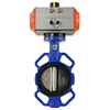 Bundor PN16 pneumatic wafer type butterfly valve class150 for sale automatic butterfly valve