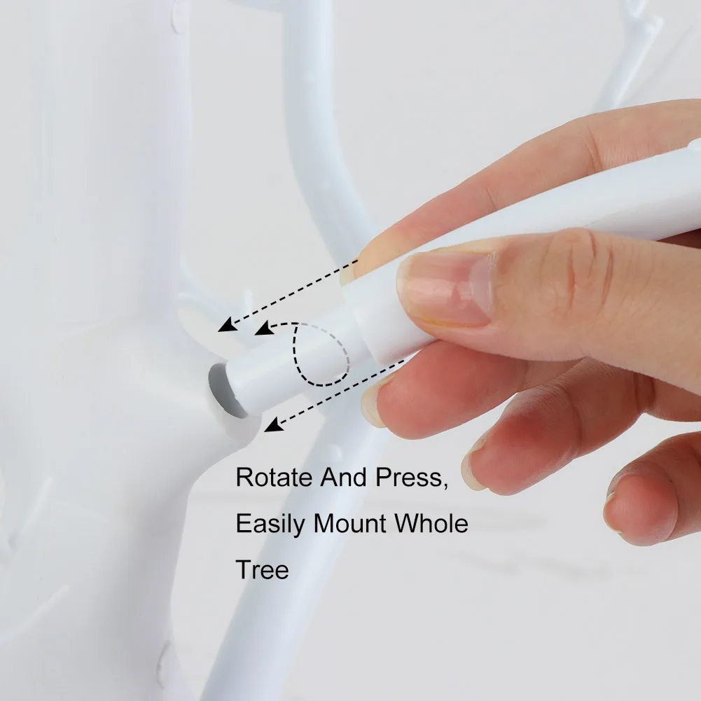 Ourwarm 75cm Aritificial White Plastic Tree Without Leaves Dry Tree