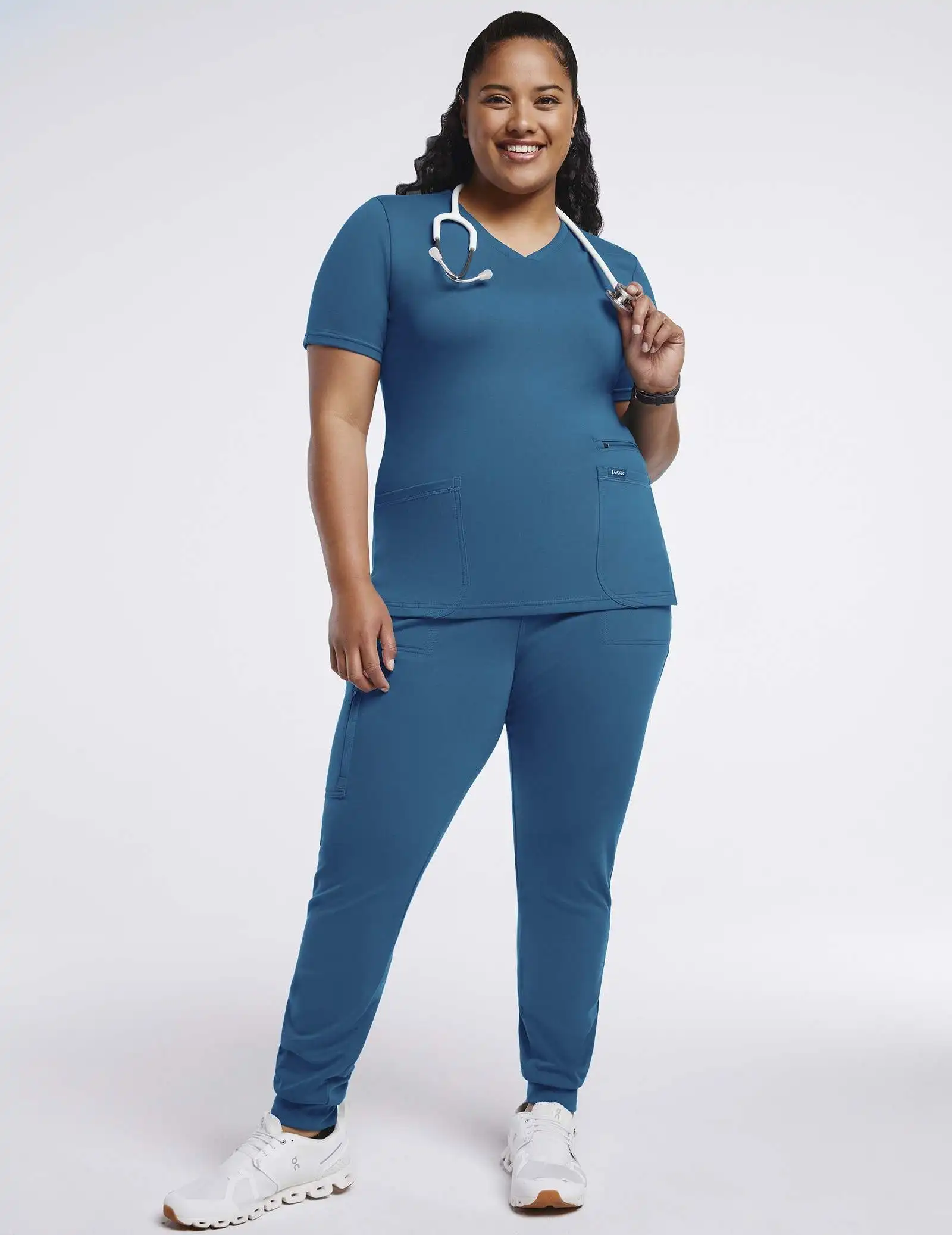 Classic Design Ecofriendly Scrubs Uniforms Top Vneck Nurse Scrub