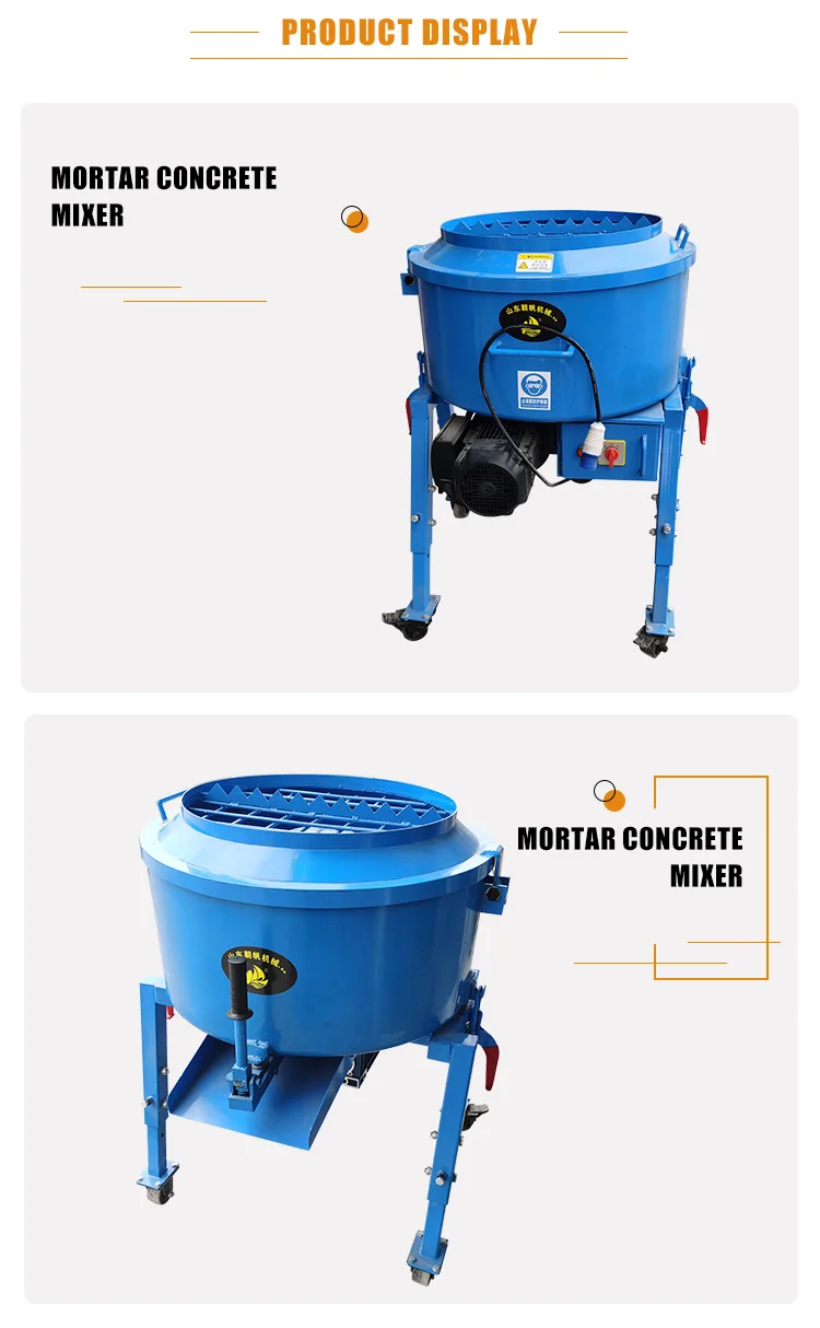 Cement Mixer Bucket Backhoe Bucket Concrete Mixer Mobile Self Loading