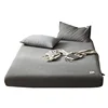 twin double fitted sheets single bed high quality washed cotton