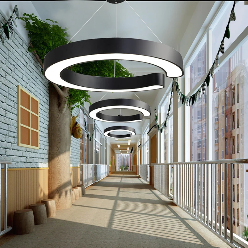product led shaped star creative irregular hexagonal pendant light for office gym shopping mall supermarket energy efficient-22