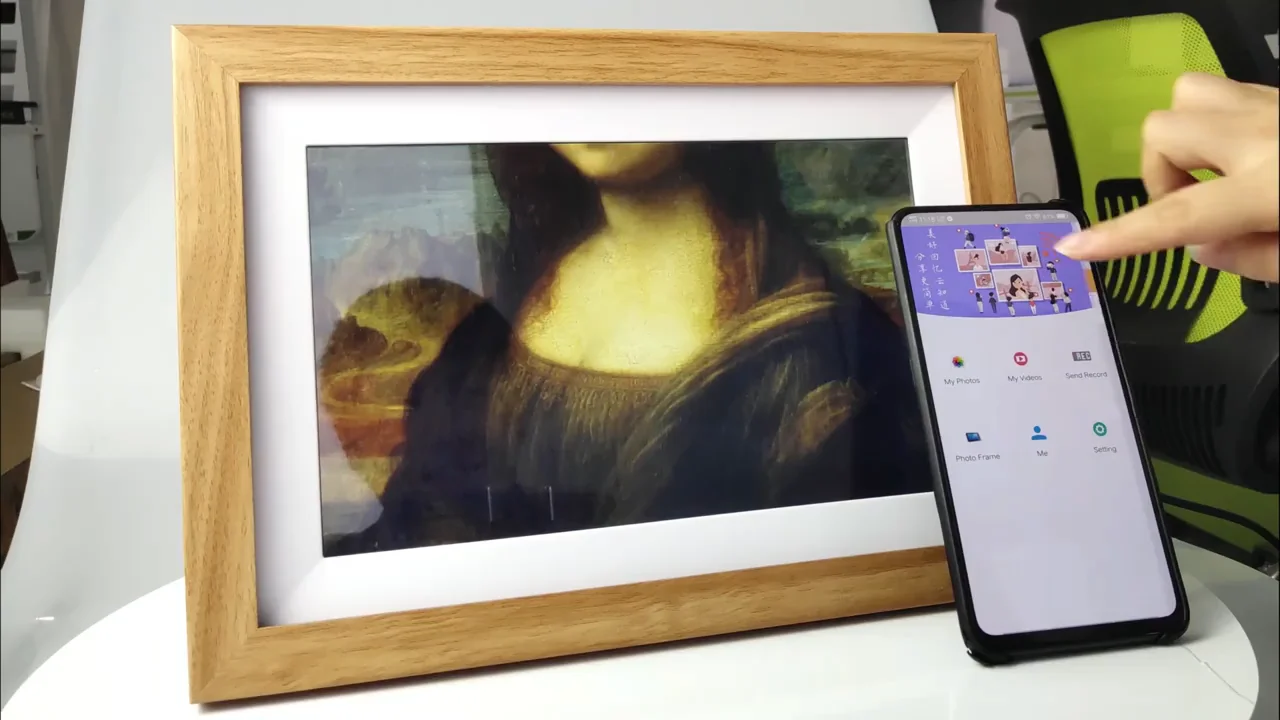 10 Inch Wifi Digital Photo Frame Indoor For Display Family Photos And