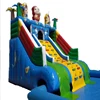 big inflatable cartoon bouncy slide with swimming pool, kids bounce water slide