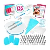 Low MOQ 5 PCS and More Than 135 PCS Complete Cake Baking Supplies Kit Cake Stand Turntable Cake Decorating Tools Se