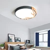 Waterproof outdoor macaron wooden smart dimming square shape 24/36w passage led purification ceiling light for indoor