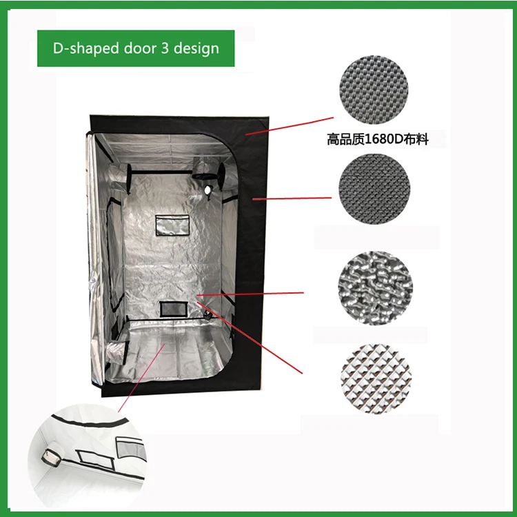 95 Reflectivity Grow Tent Use Reflective 600d Oxford Fabric Mylar