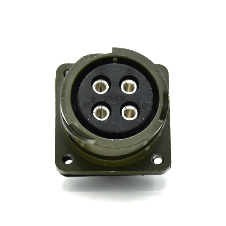 Connecteur Aviation MS3102A22-22P / MS3106A22-22S – 4 Broches 46A Pour Servomoteur