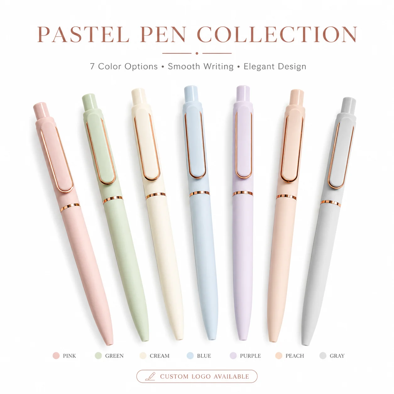 Retro Morandi Promotional Ballpoint Pen 0.5mm Metal Tip Gel Ink Pen for Business Office Gift OEM