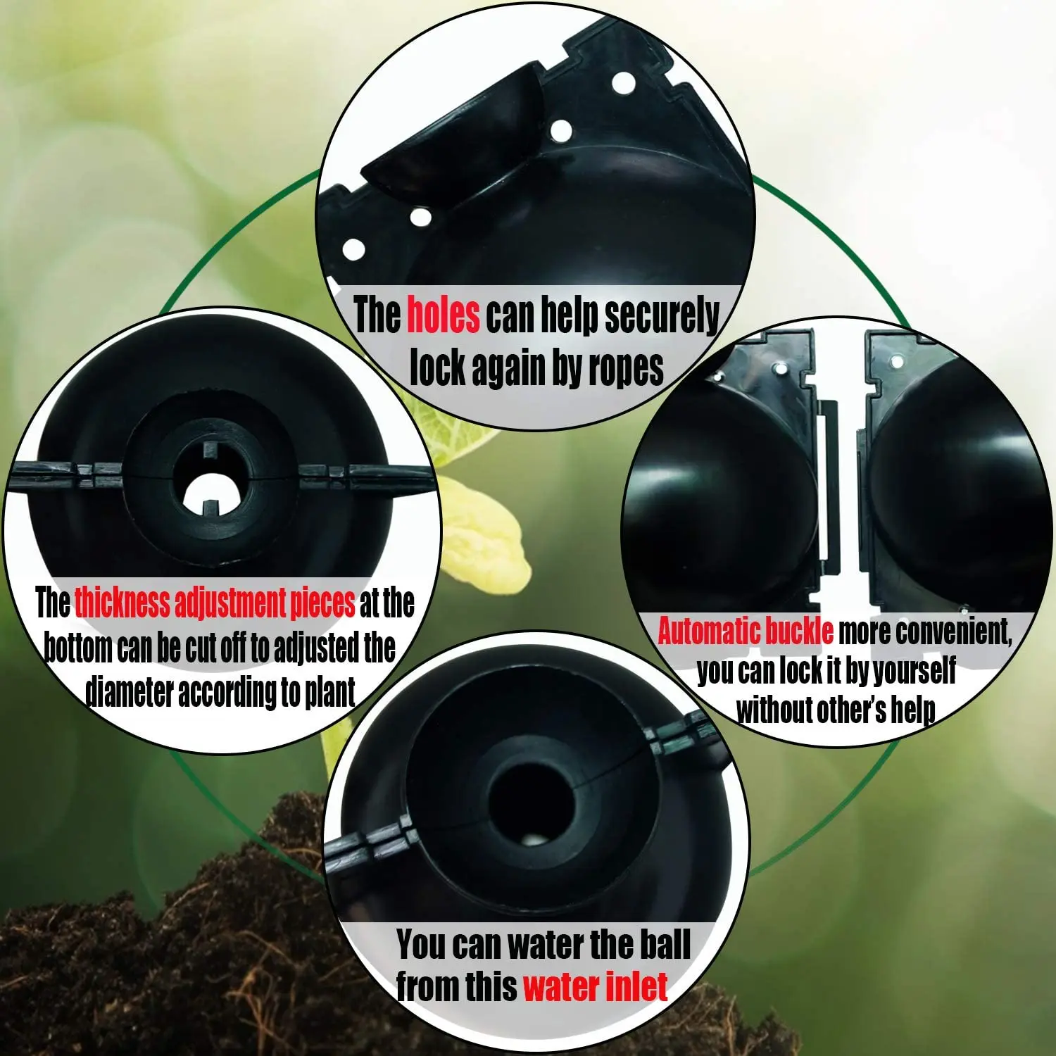 1/5/10 pcs Reusable Plant Rooting Grow Box High Pressure Propagation Ball US t 