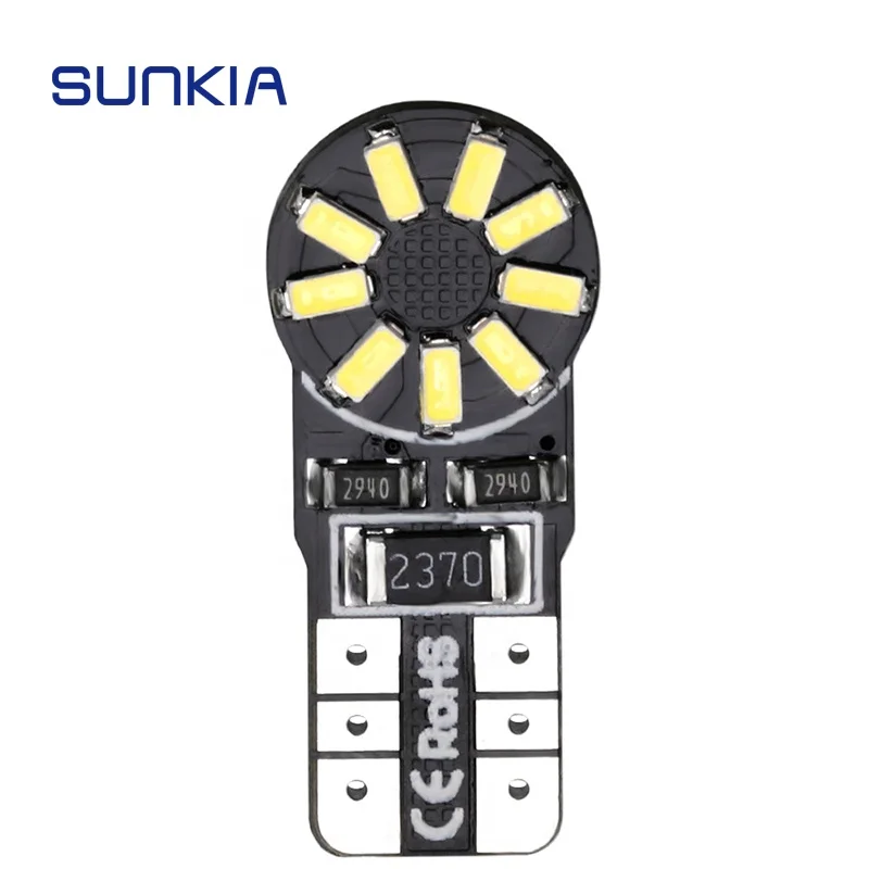 SUNKIA LED Bulb 194 168 W5W T10 3014 18SMD LED Light White/Red/Blue/Green Color Auto Styling