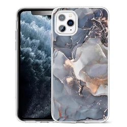 Marble Texture Protective Shockproof Full Body Protection Cover with TPU Soft Shell