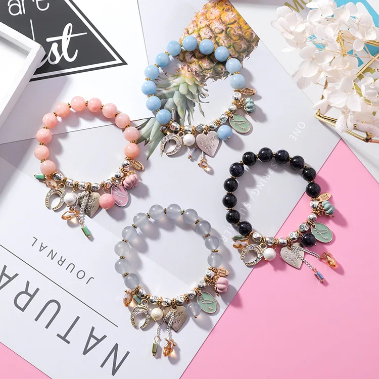 Korean Style Women Charm Bracelet Beads Design Bracelet Xuping Charm