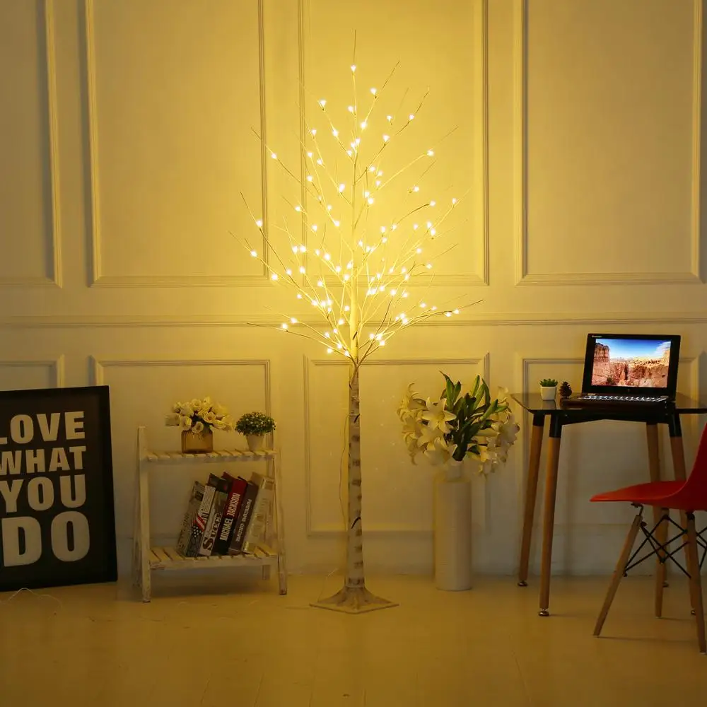 Bolylight Led 6ft96l Huş Ağacı Sıcak Beyaz Yılbaşı Ağacı Işık