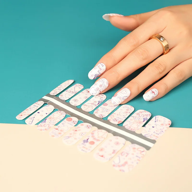 Wholesale Nontoxic Nail Sticker Nail Polish Wraps/nail Polish Strips